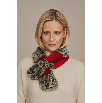 Šála Kožešinová šála z králíka Rexe