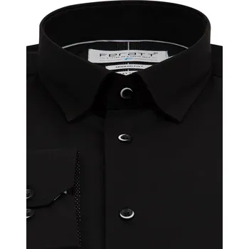 FERATT Pánská košile SILKY MODERN černá Velikost: M