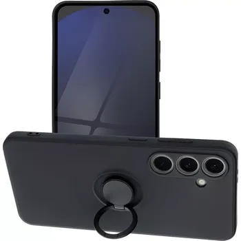 Pouzdro na mobilní telefon Silikonové pouzdro SILICONE RING - Samsung Galaxy S24 FE - Černé (SILICONE RING for SAMSUNG S24 FE - Černé)