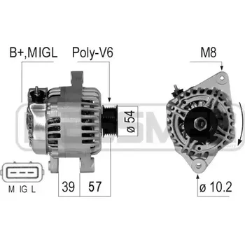 Auto-moto ERA Alternátor ERA 210727A + DOPRAVA ZDARMA!