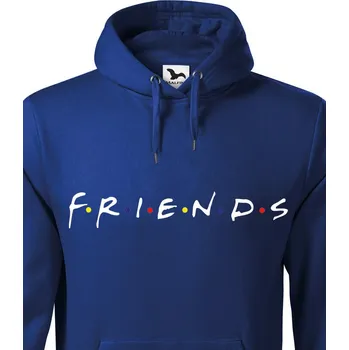 Pánská mikina Pánská mikina Friends, Barva Modrá, Velikost 4XL, Canvas Pánská mikina Bezvatriko.cz 0995