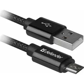 USB hub Defender USB AM-MICRO BM 1.0m 2.1A černý