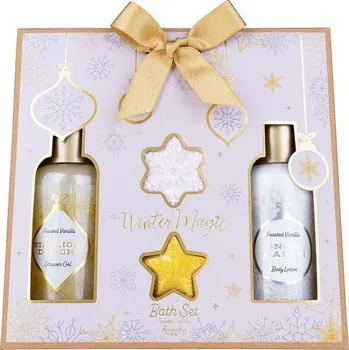 Sprchový gel SET koupelový WINTER MAGIC v dárkovém balení vč. 2x25g fizzer NOVINKA ACCENTRA