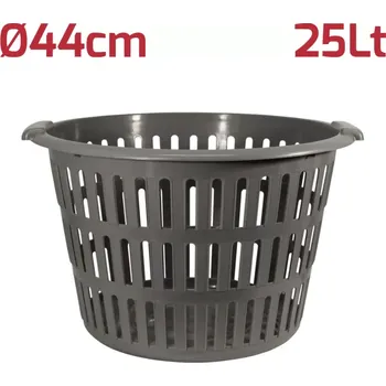 Koš na prádlo RecaPlast Cesta 25A (Kulatý koš na prádlo Cesta 25 l antracitový)