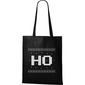 Nákupní taška DOBRÝ TRIKO Bavlněná taška s vánočním motivem HO Barva: Černá