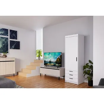 Šatní skříň LEMPERT Šatní skříň ELIS 1D 3S bílá