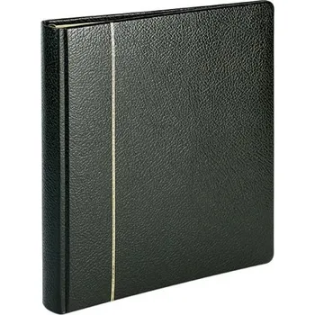 Lindner ELEGANT kožené kroužkové desky Barva: Černá, Provedení: Albové desky