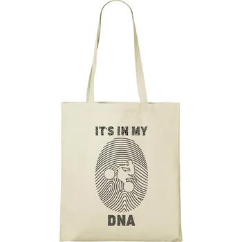 Nákupní taška DOBRÝ TRIKO Bavlněná taška s potiskem Moto DNA Barva: Natural