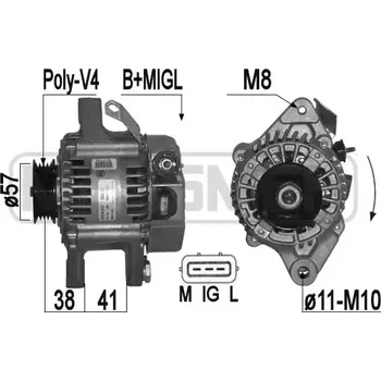 Autoelektrika ERA Alternátor ERA 209394A