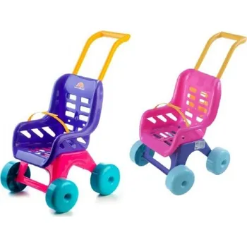 Kočárek pro panenku Teddies Buggy Sport plastový kočárek mix barev