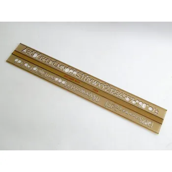 Šablona písmen kolmá 10 mm