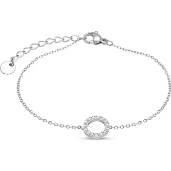 Náramek biju Náramek z chirurgické oceli, kruh se zirkony 2002683