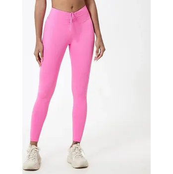 Dámské legíny Jednobarevné legíny s vysokým pasem Barva: Růžová, Velikost: S