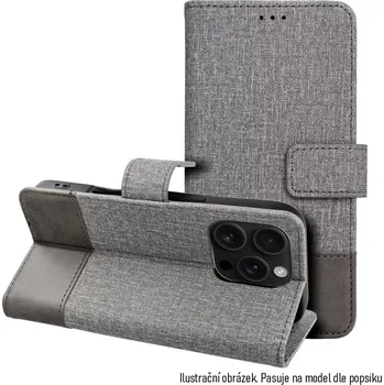 Pouzdro na mobilní telefon Knížkové flip pouzdro - Samsung Galaxy A21s - COOLCASE GOMMA BOOK - šedé (Coolcase Gomma Book flipové pouzdro, obal pro Samsung Galaxy A21s – elegantní TPU kryt se sloty na karty a magnetickým uzávěrem)