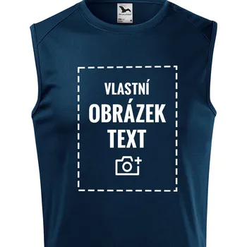 Pánské tílko Pánské funkční tílko s vlastním potiskem, Barva Námořnická modrá, Velikost XL, Canvas Pánské tílko Breeze Bezvatriko.cz