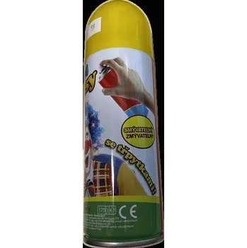 Barva na vlasy Wiky Párty sprej na vlasy Žlutá se třpytkami 140 ml