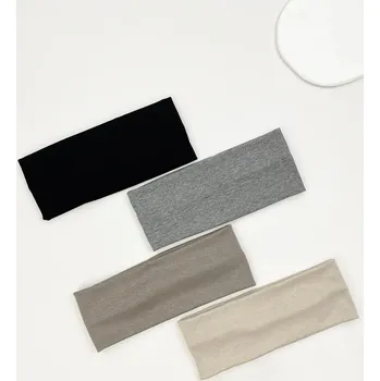 Čelenka Sportovní elastické čelenky dámské | Pásky na vlasy, široké čelenky 4 ks