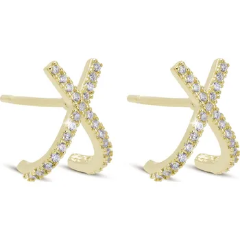 Náušnice biju Stříbrné náušnice, pozlacené pecky 1003352