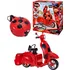 Panenka Playmates Toys Kouzelná beruška Switch 'N Go Scooter + panenka Lucky Charm Ladybug