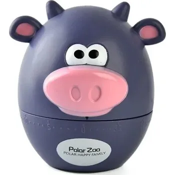 Kuchyňský časovač | minutka do kuchyně, zvířátko - fialový dobytek