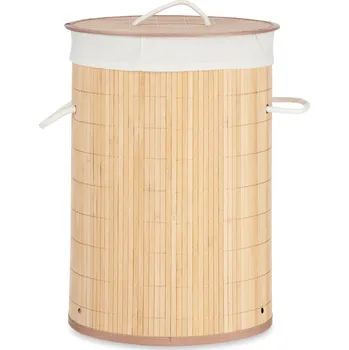 Koš na prádlo Kipit Bambusový koš na prádlo COMFY PLACE, 48 l