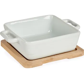 Vessia Zapékací miska na bambusovém tácu ATENA, 300 ml