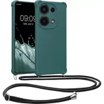Crossbody pouzdro kwmobile - Xiaomi Redmi Note 13 Pro 4G / Poco M6 Pro 4G s popruhem - Petrol (Silikonový kryt či obal s popruhem kwmobile Crossbody na mobil Xiaomi Redmi Note 13 Pro 4G / Poco M6 Pro 4G - Petrol)