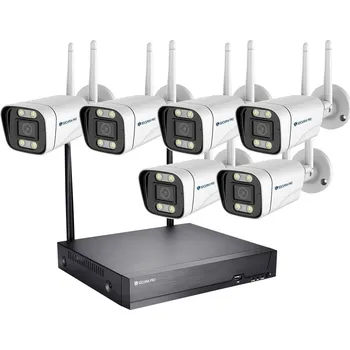 Kompletní kamerový systém Securia Pro WIFI kamerový systém WIFI6CHV5S-W Pevný disk: bez disku