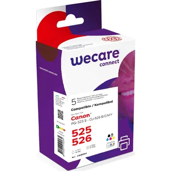 Tiskárna WECARE ARMOR cartridge pro CANON Pixma IP4850, MG5150, MG5250, MG6150, MG8150 (PGI-525+CLI-526B/C/M/Y) 1x20 ml/ 4x10 ml