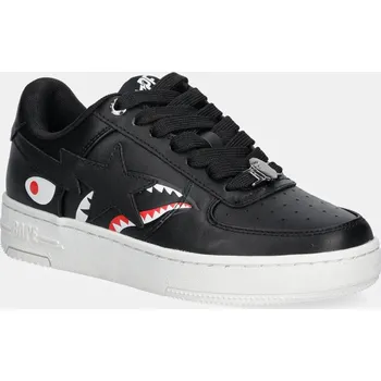 Dámská obuv Kožené tenisky A Bathing Ape Shark Bape Sta L, 37.5, černá, 99X