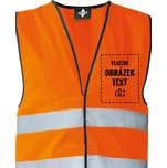 Unisex Bezpečnostní vesta Wolfsburg s vlastním potiskem, Barva Oranžová, Velikost L, Canvas Bezpečnostní vesta Wolfsburg unisex Bezvatriko.cz