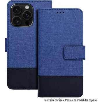 Pouzdro na mobilní telefon Knížkové flip pouzdro - Samsung Galaxy A35 5G - COOLCASE GOMMA BOOK - modré (Coolcase Gomma Book flipové pouzdro, obal pro Samsung Galaxy A35 5G – elegantní TPU kryt se sloty na karty a magnetickým uzávěrem)