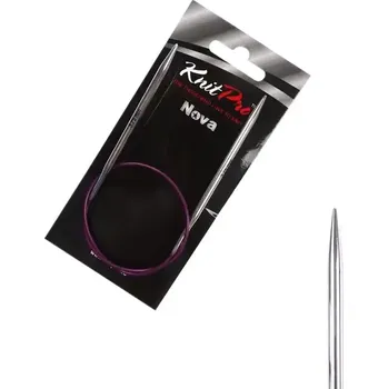 Jehlice KnitPro Nova kruhové kovové fixní jehlice 3,75mm 40cm (KnitPro Nova kruhové kovové jehlice 3,75mm 40cm)