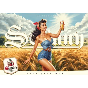 Cedule retro plechová - ječmen