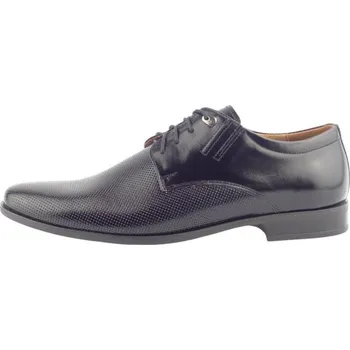 Pánské polobotky Společenská obuv 483 černá, velikost 44