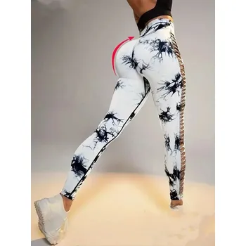 Dámské legíny Dámské legíny s průstřihy Barva: Bílá, Velikost: L