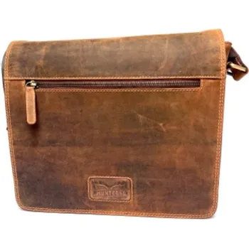 Pánská taška přes rameno z pravé kůže hnědá Hunters