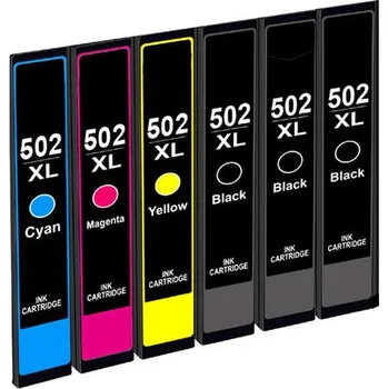Různí výrobci ** Sada 6 inkoustů Epson 502XL BK,C,M,Y kompatibilní se slevou 15 % !!