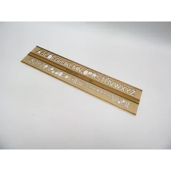 Šablona písmen, kolmá 14 mm