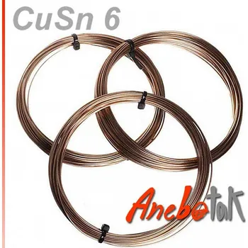 Vázací drát Bronzový drát měkký, 5 mm, (1 m)