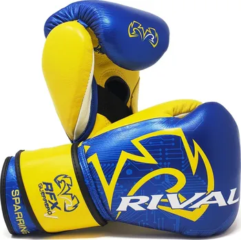 Boxerské rukavice Boxerské rukavice Rival GUERRERO V - P4P - modré / žluté