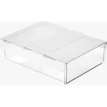 Úložný box Skrytá výsuvná zásuvka pod stůl | úložný organizér, úložná zásuvka - Středně bílá