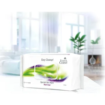 Univerzální čisticí prostředek Eurona by Cerny EURONA BLACK GRAPE Easy Cleanup! Speciální vlhčené ubrousky pro snadný úklid