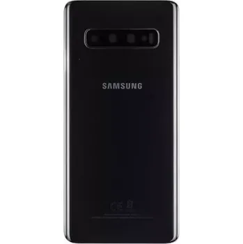 Náhradní kryt pro mobilní telefon Samsung G973 Galaxy S10 kryt baterie + sklíčko kamery black