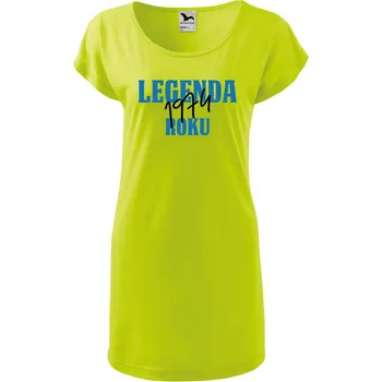 Dámské oblečení DOBRÝ TRIKO Dámské tričko/šaty Legenda roku Velikost: XS, Barva: Limetková