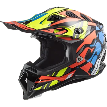 Helma na motorku Přilba LS2 MX700 SUBVERTER RASCAL GL.BLACK FL.ORANGE Varianta: XXL