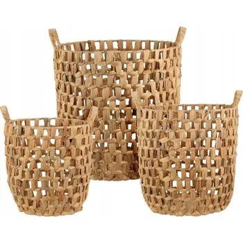 Obraz Sada košíků z béžové tráva trávy