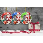 Bauer Decor Akrylátová vánoční ozdoba kulatá - Santa Claus - univerzální Barva: Modrá