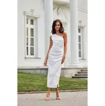 Večerní šaty SUK0411 krémové - Roco Fashion 38