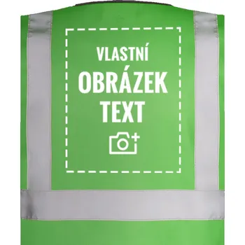 Pánská vesta Unisex Bezpečnostní vesta Hannover s vlastním potiskem, Barva Zelená, Velikost L, Canvas Bezpečnostní vesta Wolfsburg unisex Bezvatriko.cz